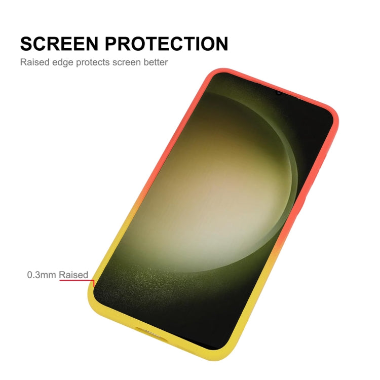 ENKAY Hat-Prince MagSafe Rainbow Gradient Silicone Phone Case with Lens Film, For Samsung Galaxy S23 5G, For Samsung Galaxy A17 / A26 5G, For Samsung Galaxy A06 4G / 5G, For Samsung Galaxy A16 4G / 5G