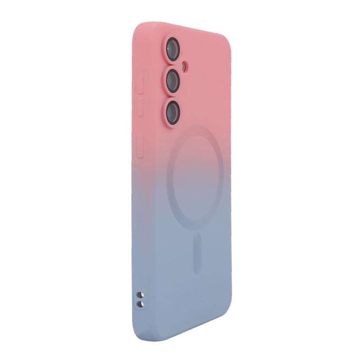 ENKAY Hat-Prince MagSafe Rainbow Gradient Silicone Phone Case with Lens Film, For Samsung Galaxy A54, For Samsung Galaxy S23 Ultra 5G, For Samsung Galaxy S23+ 5G, For Samsung Galaxy S23 5G