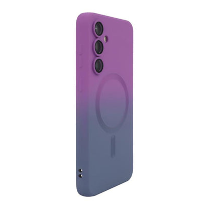 ENKAY Hat-Prince MagSafe Rainbow Gradient Silicone Phone Case with Lens Film