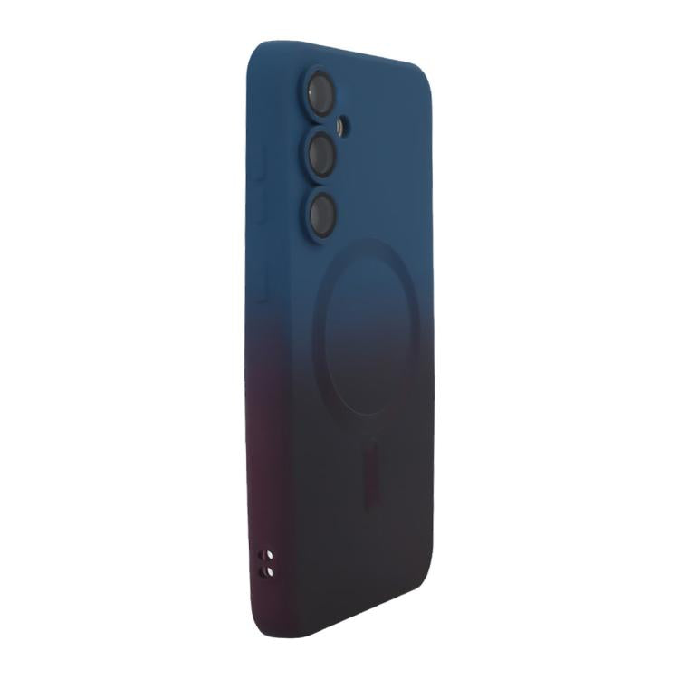 ENKAY Hat-Prince MagSafe Rainbow Gradient Silicone Phone Case with Lens Film