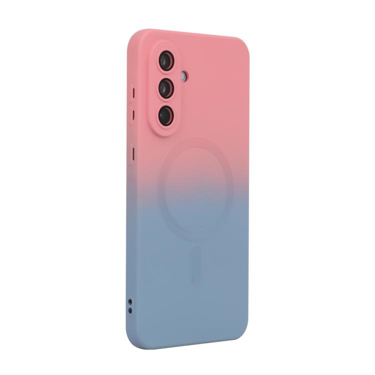 ENKAY Hat-Prince MagSafe Rainbow Gradient Silicone Phone Case with Lens Film, For Samsung Galaxy A57 5G, For Samsung Galaxy A37 5G, For Samsung Galaxy A56 5G, For Samsung Galaxy A36 5G