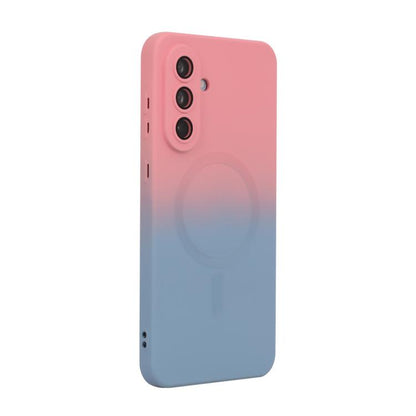 ENKAY Hat-Prince MagSafe Rainbow Gradient Silicone Phone Case with Lens Film, For Samsung Galaxy A57 5G, For Samsung Galaxy A37 5G, For Samsung Galaxy A56 5G, For Samsung Galaxy A36 5G