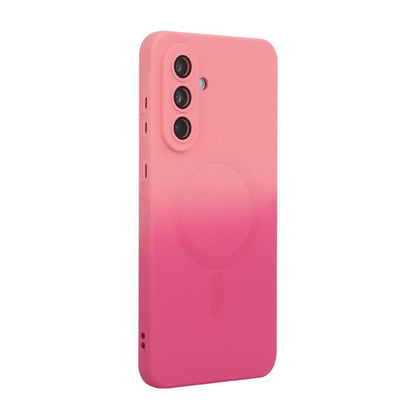 ENKAY Hat-Prince MagSafe Rainbow Gradient Silicone Phone Case with Lens Film, For Samsung Galaxy A57 5G, For Samsung Galaxy A37 5G, For Samsung Galaxy A56 5G, For Samsung Galaxy A36 5G