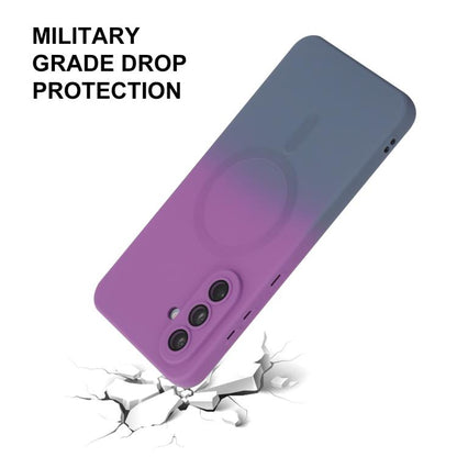 ENKAY Hat-Prince MagSafe Rainbow Gradient Silicone Phone Case with Lens Film