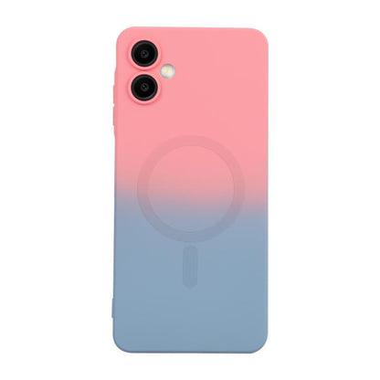 ENKAY Hat-Prince MagSafe Rainbow Gradient Silicone Phone Case with Lens Film, For Samsung Galaxy S23 5G, For Samsung Galaxy A17 / A26 5G, For Samsung Galaxy A06 4G / 5G, For Samsung Galaxy A16 4G / 5G