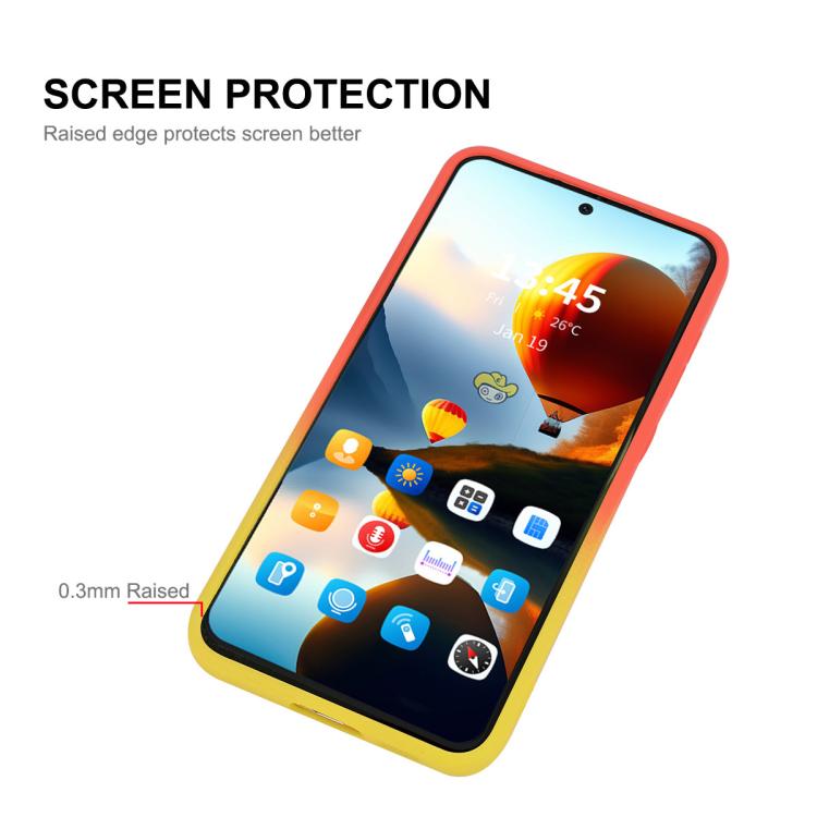 ENKAY Hat-Prince MagSafe Rainbow Gradient Silicone Phone Case with Lens Film, For Galaxy A18 4G / 5G, For Samsung Galaxy A17 / A26 5G, For Samsung Galaxy A06 4G / 5G, For Samsung Galaxy A16 4G / 5G