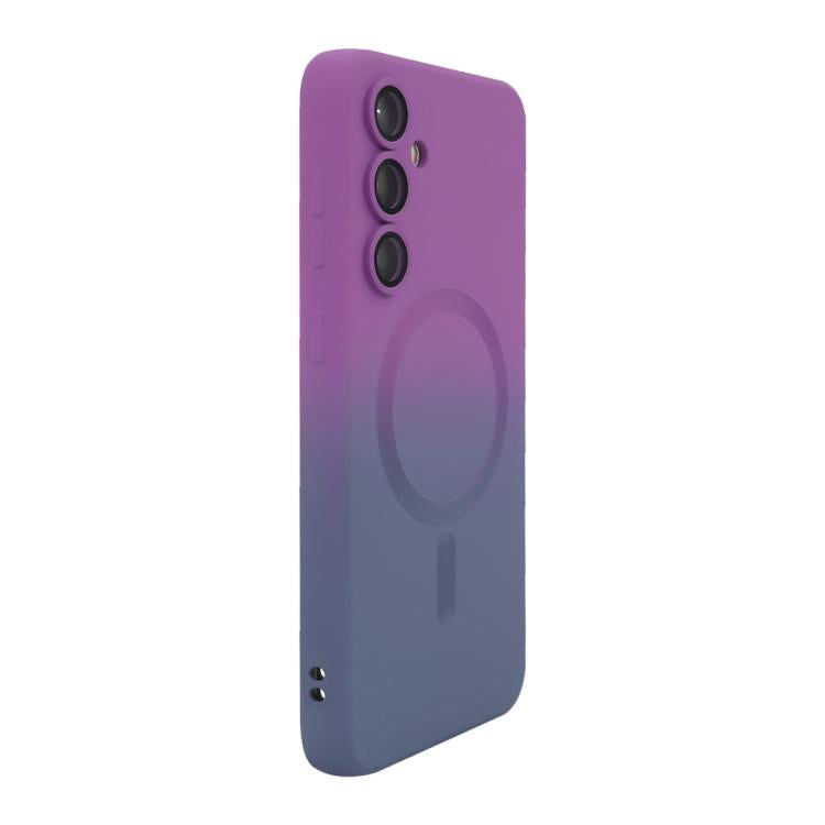 ENKAY Hat-Prince MagSafe Rainbow Gradient Silicone Phone Case with Lens Film, For Galaxy A08 4G, For Galaxy S26 FE 5G, For Galaxy A57 5G, For Samsung Galaxy A37 5G