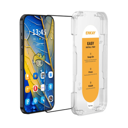 ENKAY Easy Install High Alumina Silicon Full Glass Film, For Samsung Galaxy A37 / A57, For Samsung Galaxy A17 / A26, For Samsung Galaxy M56, For Samsung Galaxy F16 / M16, For Samsung Galaxy F06 / M06, For Samsung Galaxy A36 / A56                       ...