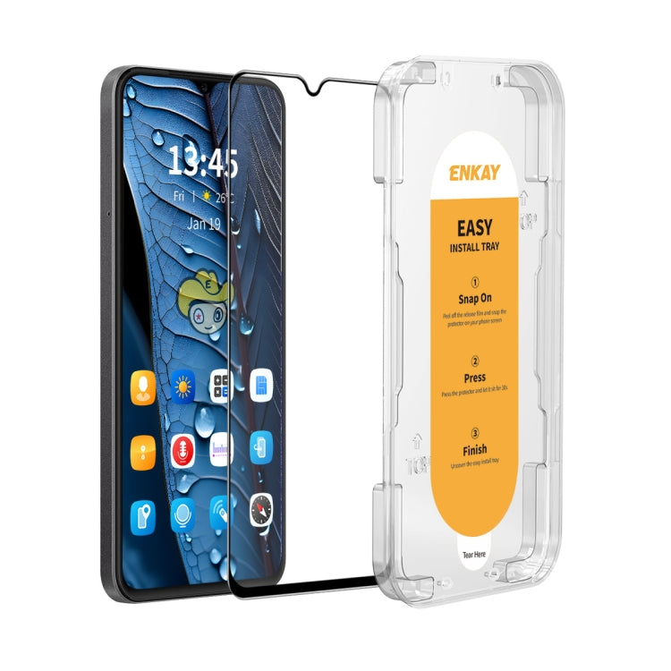 ENKAY Easy Install High Alumina Silicon Full Glass Film, For Samsung Galaxy M53, For Samsung Galaxy F23 5G, For Samsung Galaxy A33 5G / A32 4G, For Samsung Galaxy M32 4G / M22, For Samsung Galaxy A22 4G / F22, For Samsung Galaxy A22 5G
