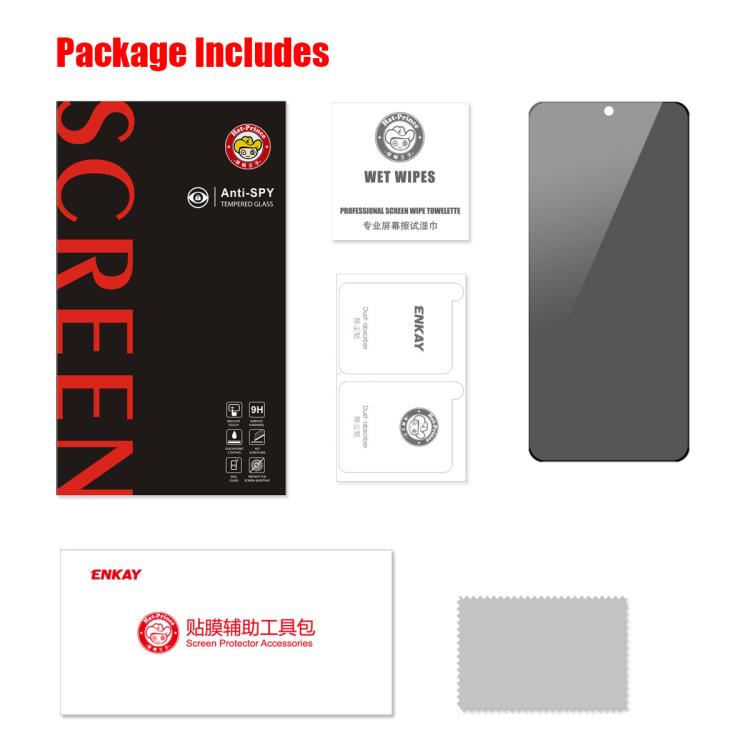 ENKAY Hat-Prince 360 Degree Anti-peeping Privacy Full Screen Tempered Glass Film, For Samsung Galaxy A56 / A36, For Samsung Galaxy A26 5G, For Samsung Galaxy A16 4G / 5G, For Samsung Galaxy A15 4G / 5G, For Samsung Galaxy A35 / A55���������������������...