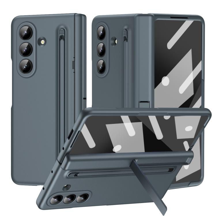 Long Chi Grain Leather Shockproof Phone Case, No Pen, For Samsung Galaxy Z Fold7 5G, For Samsung Galaxy Z Fold6 5G, For Samsung Galaxy Z Fold5 5G