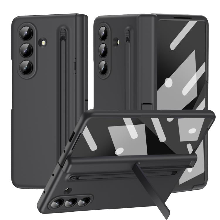 Long Chi Grain Leather Shockproof Phone Case, No Pen, For Galaxy Z Fold8 5G, For Galaxy Z Fold8 Ultra 5G, For Galaxy Z Fold7 5G, For Galaxy Z Fold6 5G, For Galaxy Z Fold5 5G