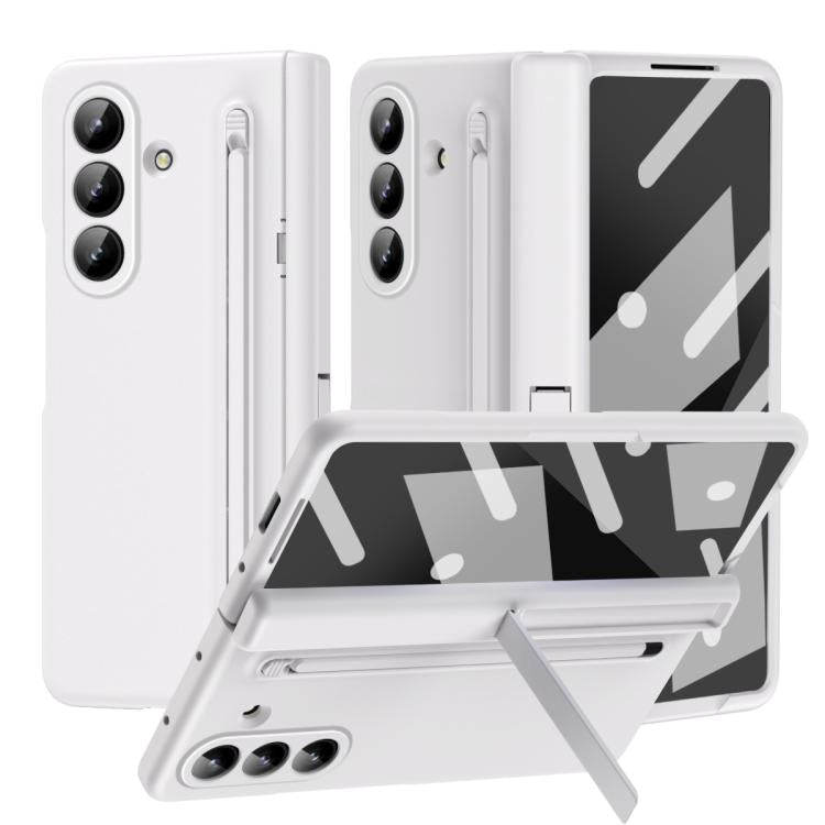 Long Chi Grain Leather Shockproof Phone Case, No Pen, For Galaxy Z Fold8 5G, For Galaxy Z Fold8 Ultra 5G, For Galaxy Z Fold7 5G, For Galaxy Z Fold6 5G, For Galaxy Z Fold5 5G