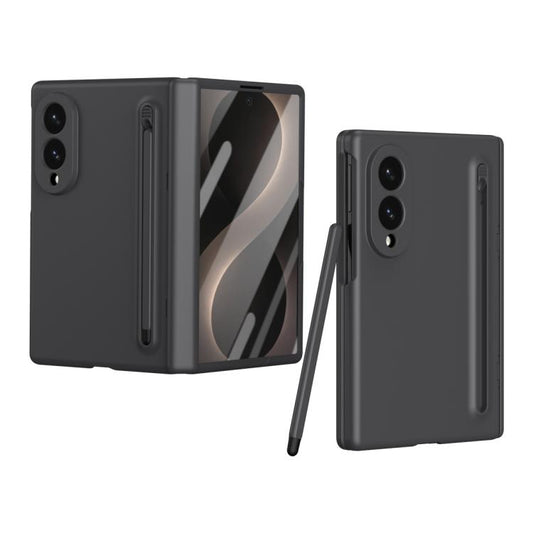 Long Chi Grain Leather Shockproof Phone Case, No Pen, For Galaxy Z Fold8 5G, For Galaxy Z Fold8 Ultra 5G, For Galaxy Z Fold7 5G, For Galaxy Z Fold6 5G, For Galaxy Z Fold5 5G