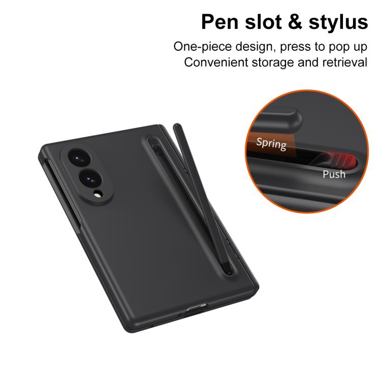 Long Chi Grain Leather Shockproof Phone Case, No Pen, For Galaxy Z Fold8 5G, For Galaxy Z Fold8 Ultra 5G, For Galaxy Z Fold7 5G, For Galaxy Z Fold6 5G, For Galaxy Z Fold5 5G