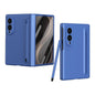 Long Chi Grain Leather Shockproof Phone Case, No Pen, For Galaxy Z Fold8 5G, For Galaxy Z Fold8 Ultra 5G, For Galaxy Z Fold7 5G, For Galaxy Z Fold6 5G, For Galaxy Z Fold5 5G