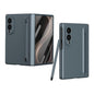 Long Chi Grain Leather Shockproof Phone Case, No Pen, For Galaxy Z Fold8 5G, For Galaxy Z Fold8 Ultra 5G, For Galaxy Z Fold7 5G, For Galaxy Z Fold6 5G, For Galaxy Z Fold5 5G