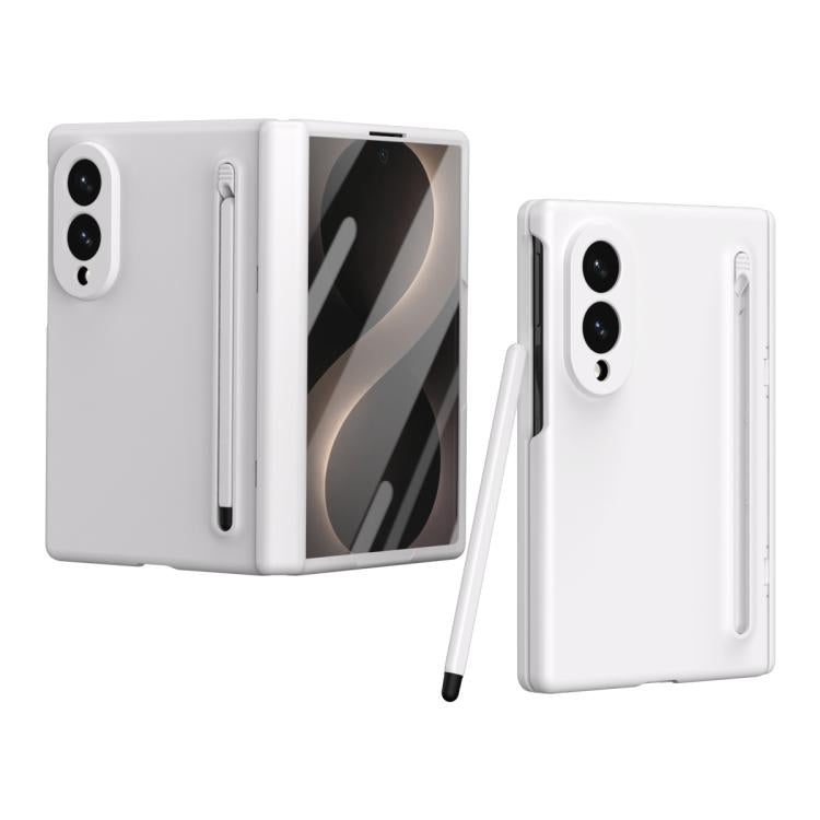 Long Chi Grain Leather Shockproof Phone Case, No Pen, For Galaxy Z Fold8 5G, For Galaxy Z Fold8 Ultra 5G, For Galaxy Z Fold7 5G, For Galaxy Z Fold6 5G, For Galaxy Z Fold5 5G