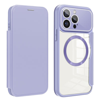 Colored Shield MagSafe Magnetic RFID Anti-theft Leather Phone Case, For iPhone 15 Pro Max, For iPhone 15 Pro, For iPhone 15 Plus, For iPhone 15
