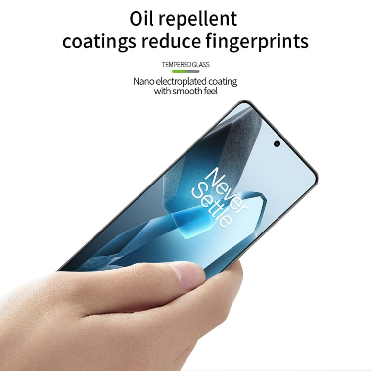 PINWUYO 9H 3D Hot Bending Tempered Glass Film, For OnePlus 13, For OnePlus 12