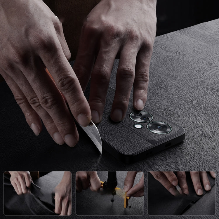 Tree Bark Leather Shockproof Phone Case, For OPPO Reno11 F, For OPPO Reno11  Global, For OPPO Find X8 Pro