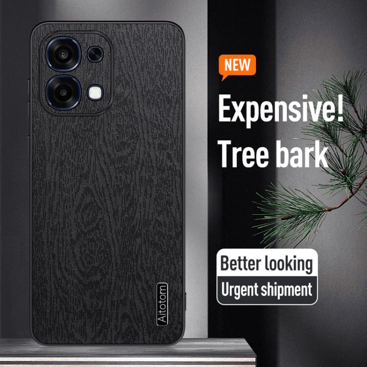 Tree Bark Leather Shockproof Phone Case, For OPPO A6 Pro Global, For OPPO A5X, For OPPO  A5 Pro Global, For  OPPO A5  Pro China, For OPPO A3X Global, For OPPO A3 China, For  OPPO Reno12 F 5G, For OPPO A3 Pro India