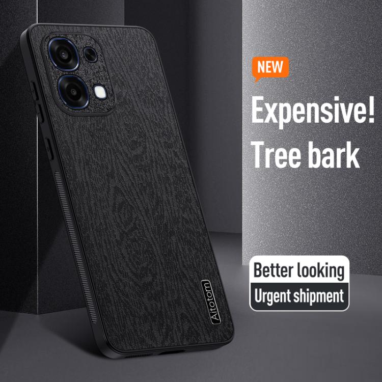 Tree Bark Leather Shockproof Phone Case, For OPPO A6 Pro Global, For OPPO A5X, For OPPO  A5 Pro Global, For  OPPO A5  Pro China, For OPPO A3X Global, For OPPO A3 China, For  OPPO Reno12 F 5G, For OPPO A3 Pro India