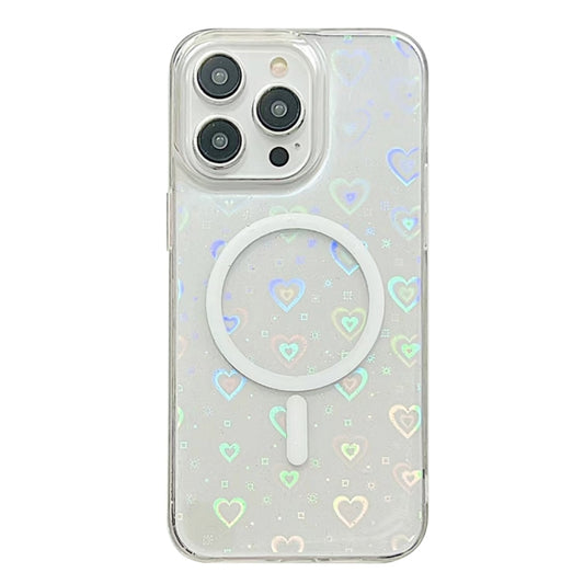 Laser Love MagSafe TPU Phone Case, For iPhone 15 Pro Max, For iPhone 15 Pro, For iPhone 15 Plus, For iPhone 15, For iPhone 14 Plus, For iPhone 14, For iPhone 14 Pro, For iPhone 14 Pro Max, For iPhone 13 Pro Max, For iPhone 13 Pro, For iPhone 13