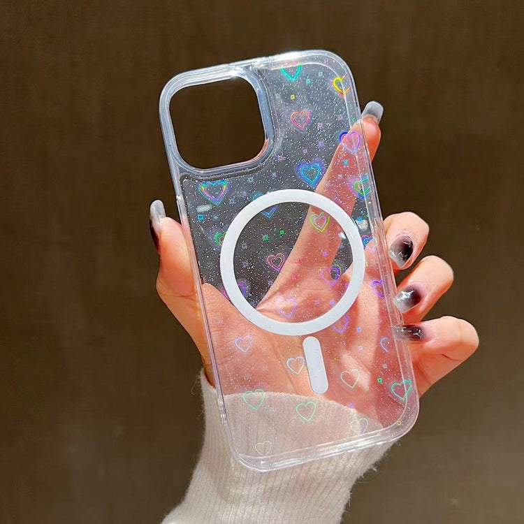 Laser Love MagSafe TPU Phone Case, For iPhone 15 Pro Max, For iPhone 15 Pro, For iPhone 15 Plus, For iPhone 15, For iPhone 14 Plus, For iPhone 14, For iPhone 14 Pro, For iPhone 14 Pro Max, For iPhone 13 Pro Max, For iPhone 13 Pro, For iPhone 13��������...