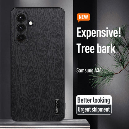 Tree Bark Leather Shockproof Phone Case, For Samsung Galaxy A16 4G, For Samsung Galaxy A06 4G, For Samsung Galaxy S24 FE 5G, For Samsung Galaxy M55, For Samsung Galaxy A55, For Samsung Galaxy S23 FE 5G