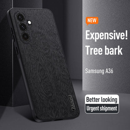 Tree Bark Leather Shockproof Phone Case, For Samsung Galaxy A16 4G, For Samsung Galaxy A06 4G, For Samsung Galaxy S24 FE 5G, For Samsung Galaxy M55, For Samsung Galaxy A55, For Samsung Galaxy S23 FE 5G