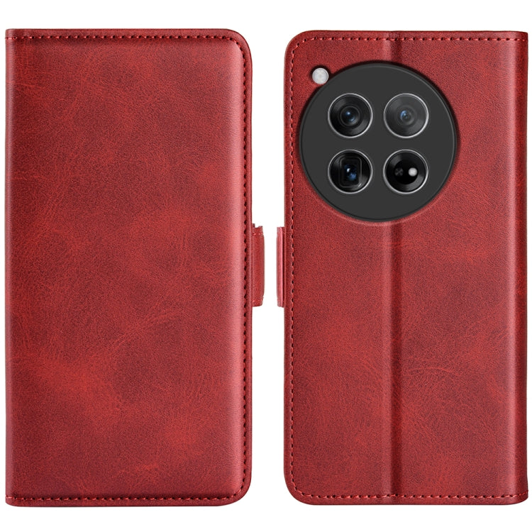 Dual-side Magnetic Buckle Horizontal Flip Leather Phone Case