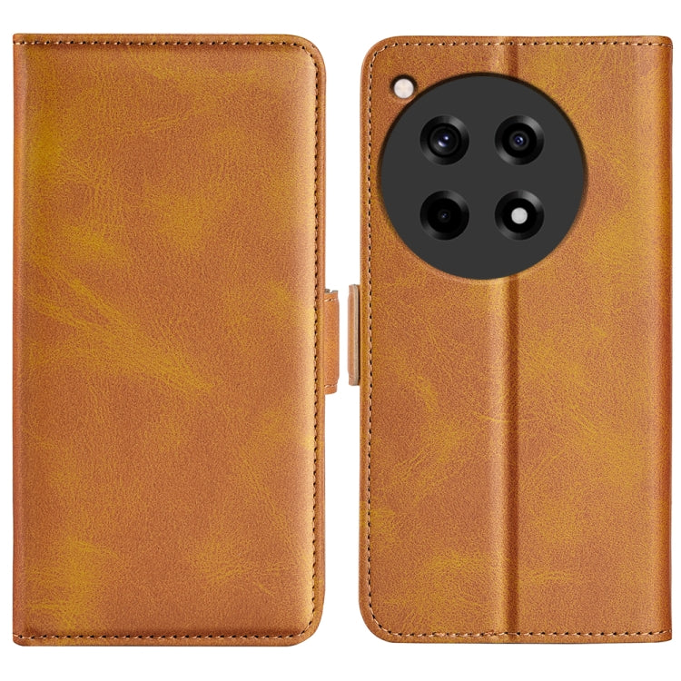 Dual-side Magnetic Buckle Horizontal Flip Leather Phone Case