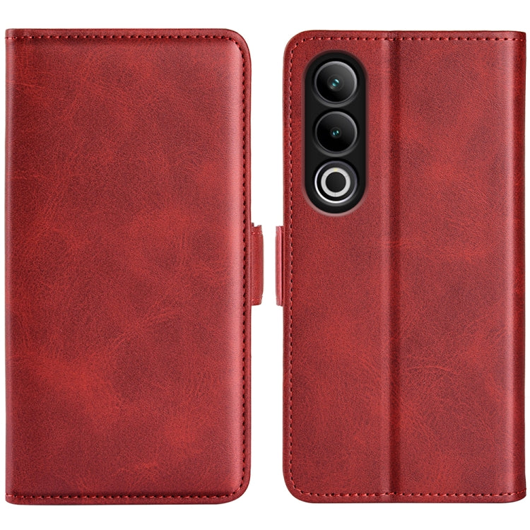 Dual-side Magnetic Buckle Horizontal Flip Leather Phone Case