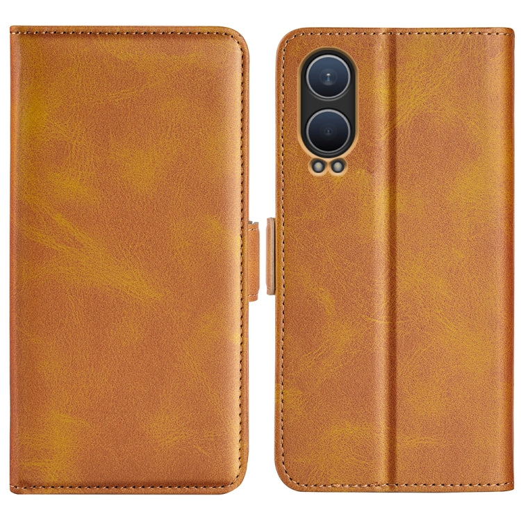 Dual-side Magnetic Buckle Horizontal Flip Leather Phone Case