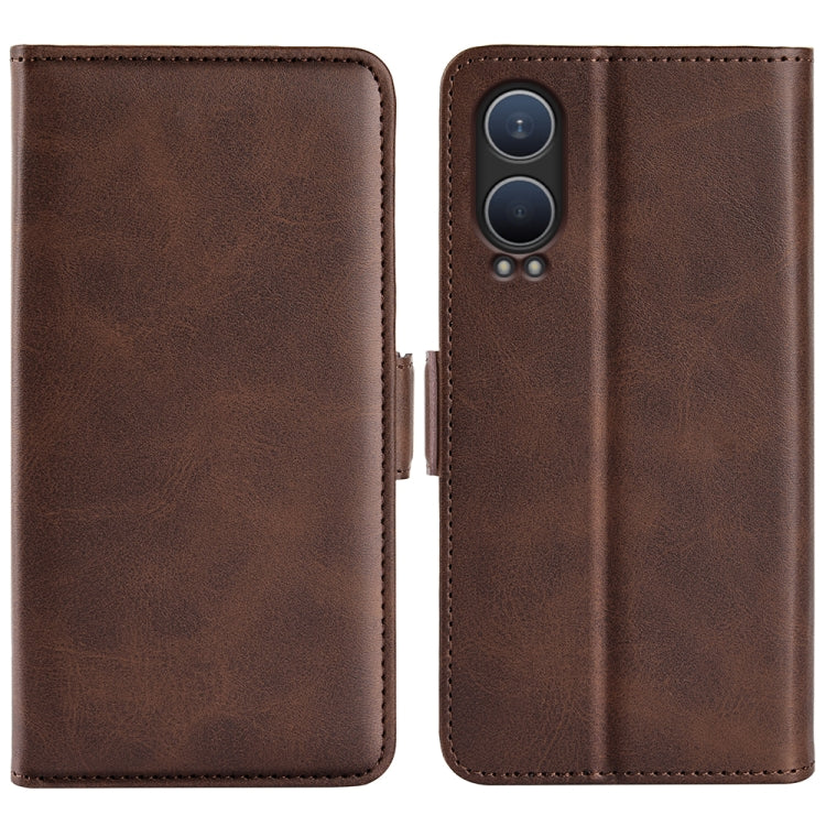 Dual-side Magnetic Buckle Horizontal Flip Leather Phone Case