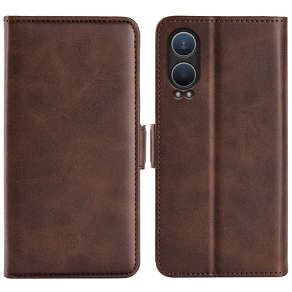 Dual-side Magnetic Buckle Horizontal Flip Leather Phone Case
