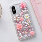 Rose Hand-set Diamond PC Phone Case, For iPhone XR, For iPhone XS Max, For iPhone X / XS, For iPhone 7 Plus / 8 Plus, For iPhone 7 / 8