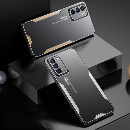 Blade Series TPU Hybrid Metal Phone Case, For OPPO Reno6, For OPPO A93, For OPPO A55, For OPPO Reno4 SE, For OPPO Reno4, For OPPO Reno3 Pro