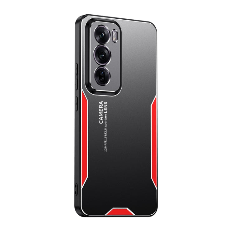 Blade Series TPU Hybrid Metal Phone Case, For  OPPO Reno12 F, For OPPO Reno12 Pro Global, For OPPO Reno12 Global, For OPPO K12X China, For OPPO A60 4G, For OPPO A3 Pro China