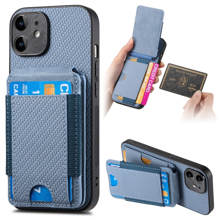 Carbon Fiber Vertical Flip Wallet Stand Phone Case, For iPhone 13, For iPhone 12, For iPhone 12 Pro Max, For iPhone 12 Pro