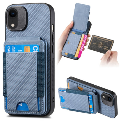 Carbon Fiber Vertical Flip Wallet Stand Phone Case, For iPhone XR, For iPhone XS Max, For iPhone 7 Plus / 8 Plus, For iPhone 6 Plus / 6s Plus