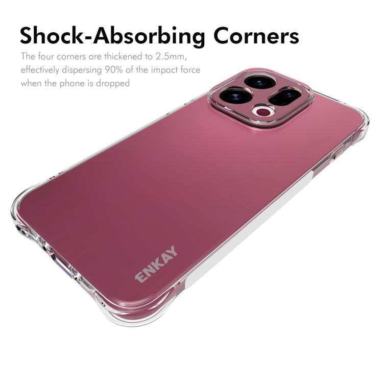 ENKAY Hat-Prince Transparent TPU Shockproof Phone Case, For OPPO Find X9, For OPPO F31 5G / A6 Pro Global, For OPPO Find X9 Pro, For OPPO A5 5G Global, For OPPO Reno14 5G Global, For OPPO Find X8 Ultra 5G, For OPPO A5 Pro, For OPPO Reno13 F 5G���������...