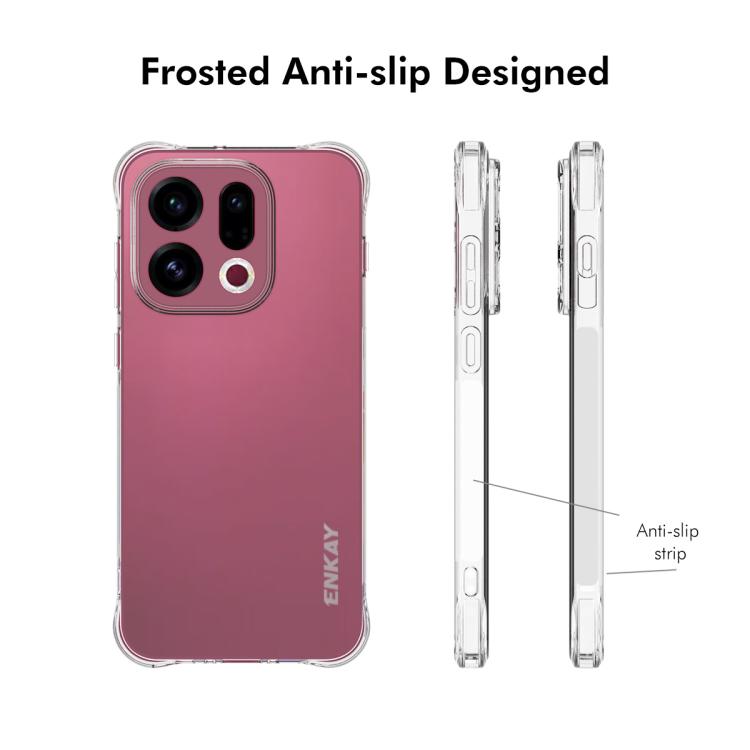 ENKAY Hat-Prince Transparent TPU Shockproof Phone Case, For OPPO Find X9, For OPPO F31 5G / A6 Pro Global, For OPPO Find X9 Pro, For OPPO A5 5G Global, For OPPO Reno14 5G Global, For OPPO Find X8 Ultra 5G, For OPPO A5 Pro, For OPPO Reno13 F 5G���������...