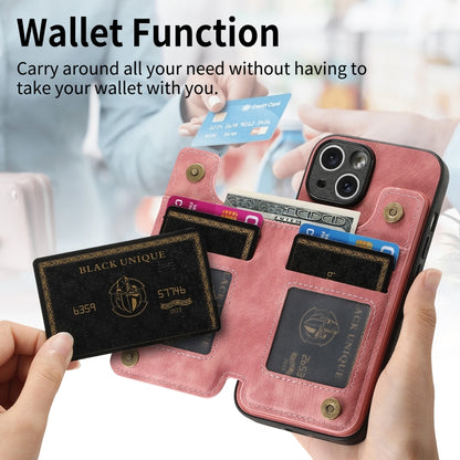 Retro Leather Zipper Wallet Back Phone Case