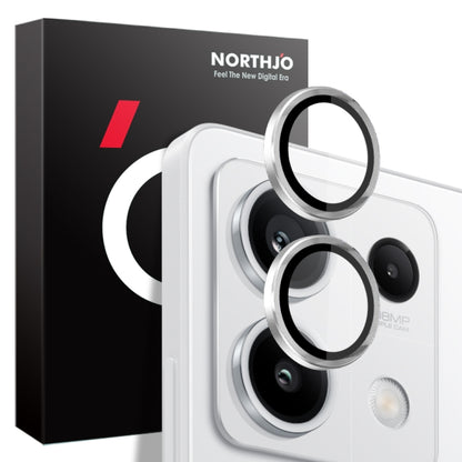 NORTHJO Camera LensCD Vein Metal Ring Tempered Glass Film