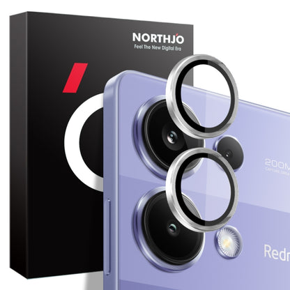 NORTHJO Camera LensCD Vein Metal Ring Tempered Glass Film