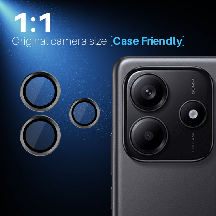 NORTHJO Camera LensCD Vein Metal Ring Tempered Glass Film