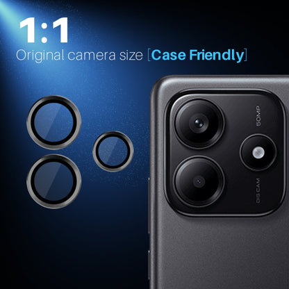 NORTHJO Camera LensCD Vein Metal Ring Tempered Glass Film