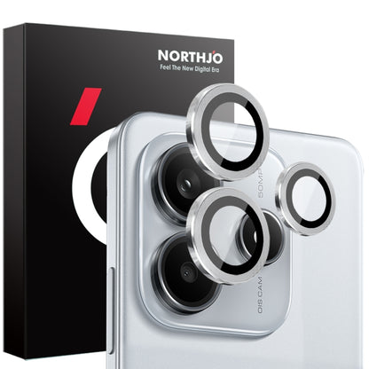 NORTHJO Camera LensCD Vein Metal Ring Tempered Glass Film